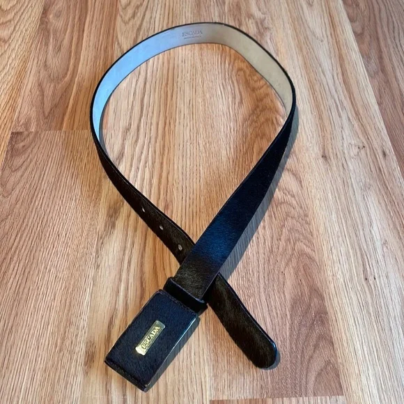 Escada | Accessories | Vintage Escada Dark Brown Belt | Poshmark display picture 3